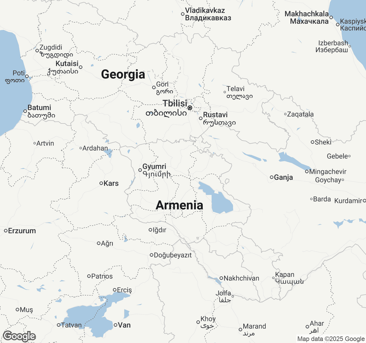 Map of Armenia